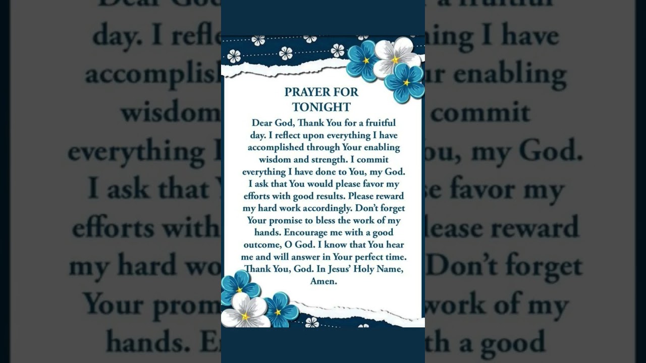 Night Prayer #god #prayer #prayerforyou #nightprayer #shorts