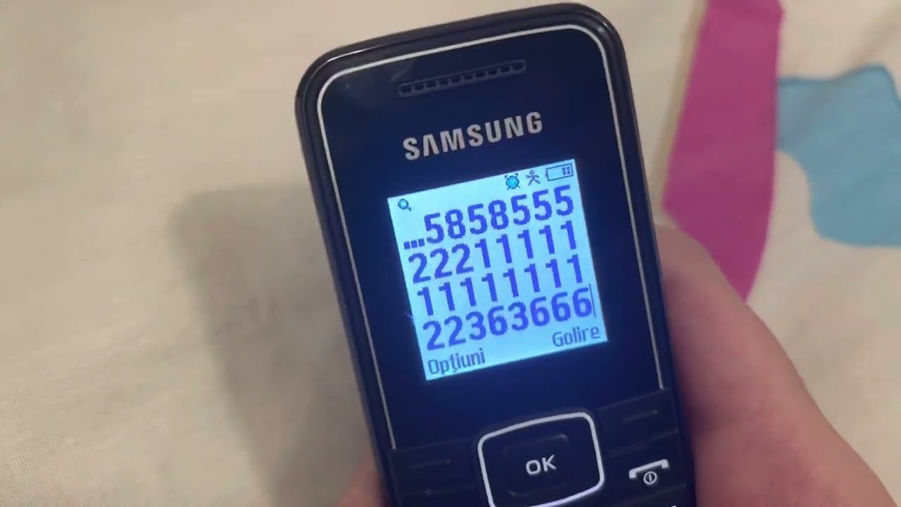 Spamming Samsung GT-E1050