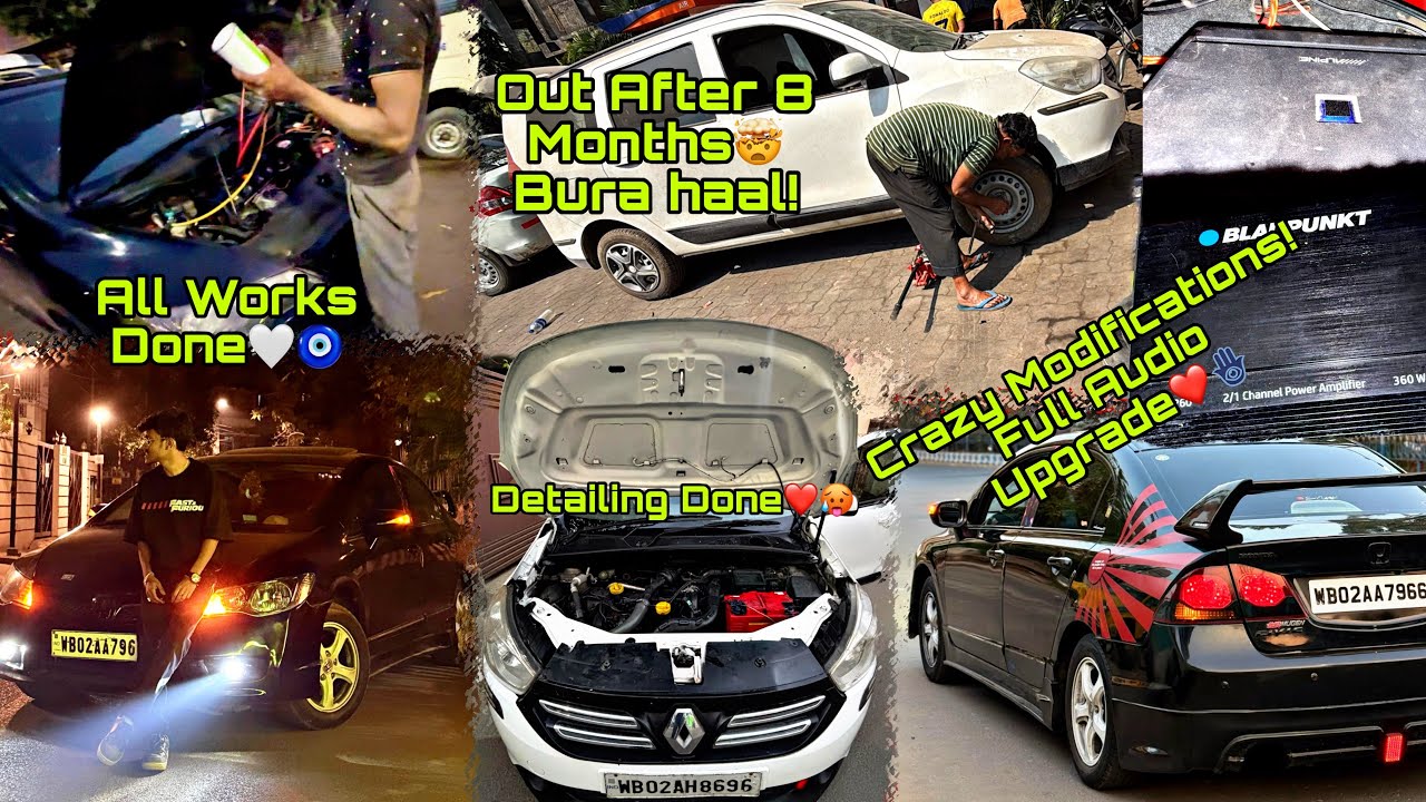 Crazy Modifications on My Honda Civic, Full Audio Upgrade 🔥 8 Mahiney Baad Lodgy Ka Detailing Kiya!