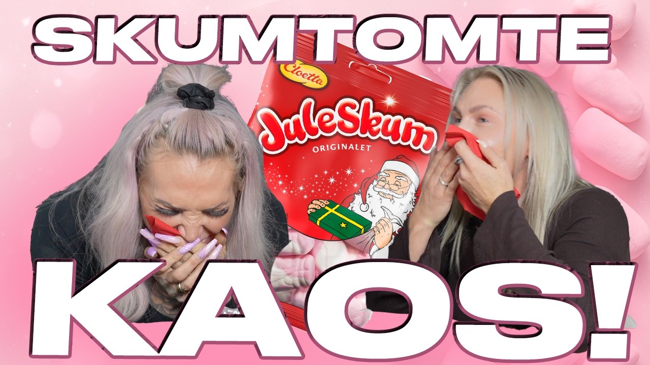 Jag ÅNGRAR den här challenge’n… Skumtomte-kaos 🍬😂