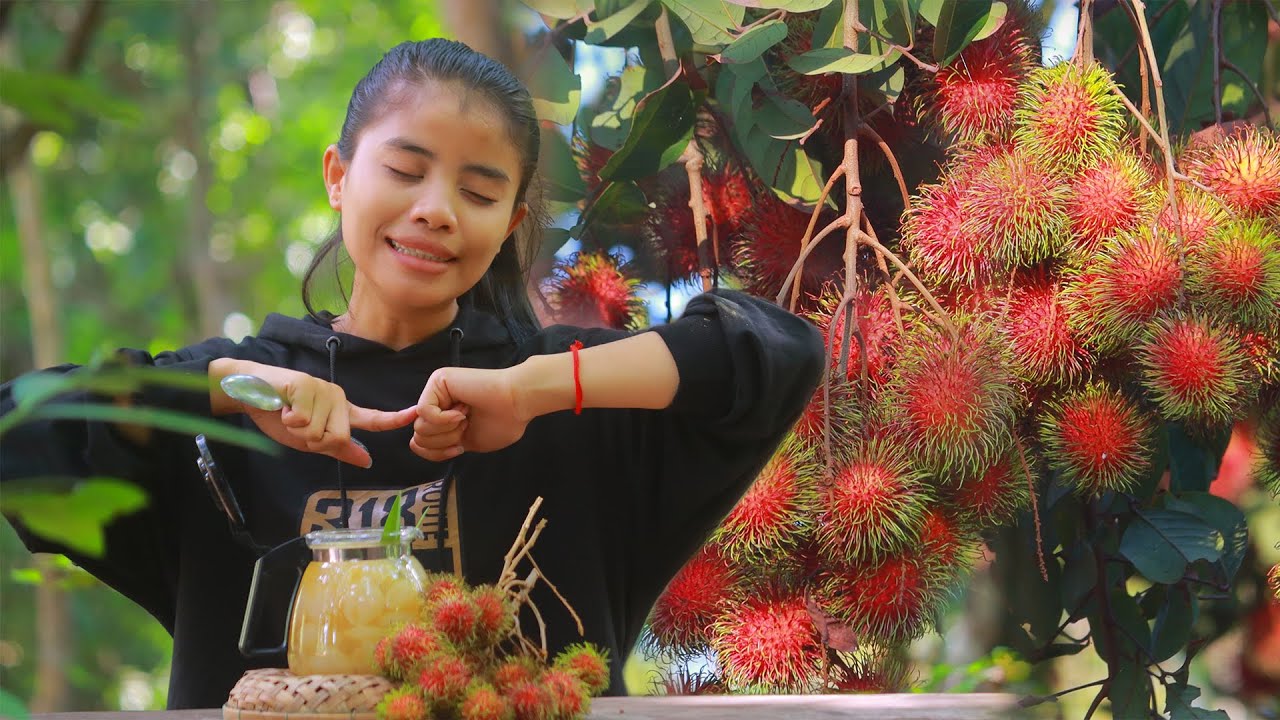 How to Make Canned Rambutan in a Rural Style