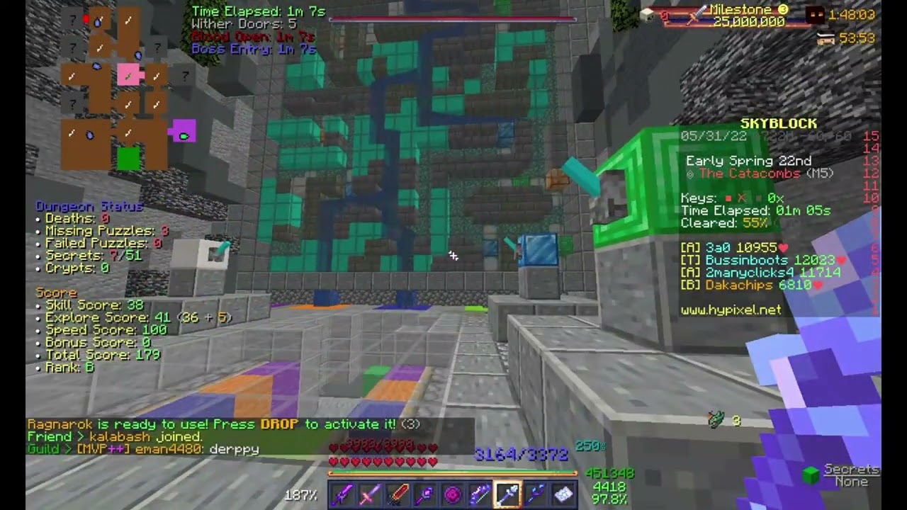 1 Lever Water Board - Hypixel Skyblock Dungeons