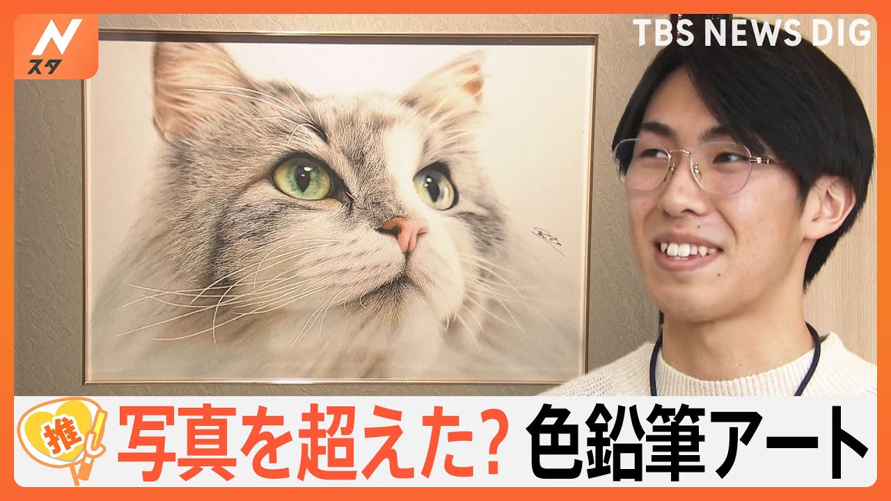 写真を超えた！？“超リアル”スゴ技「色鉛筆画家」音海はるさん【ゲキ推しさん】｜TBS NEWS DIG