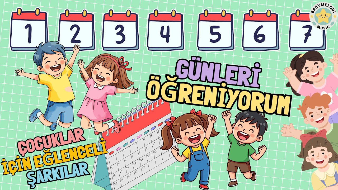 GÜNLERİ ÖĞRENİYORUM 📅🎵| Eğitici Çocuk Şarkısı | Eğlenceli Çocuk Şarkısı | BabyMelodi Music