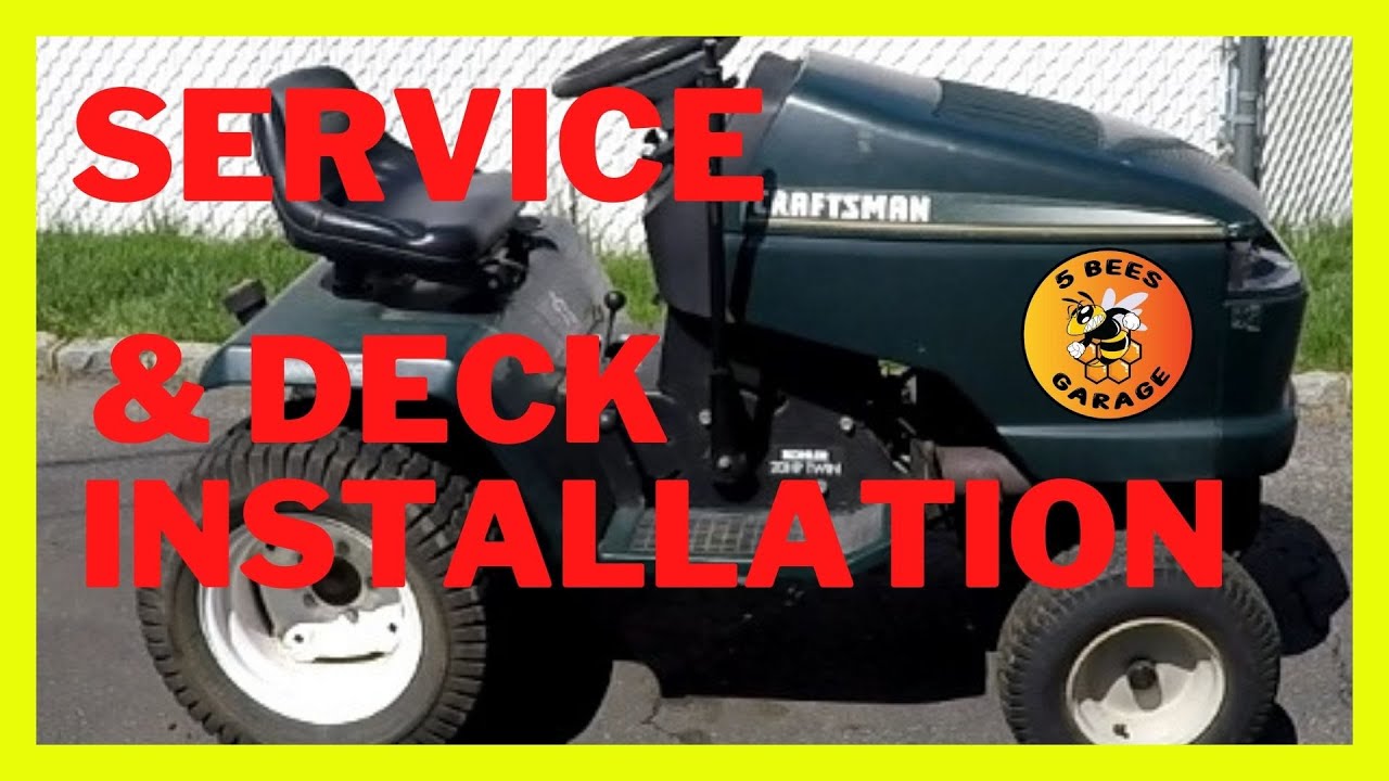 Craftsman GT EZ3 Cleaning with pressure washer, Service and Mowing Deck Install