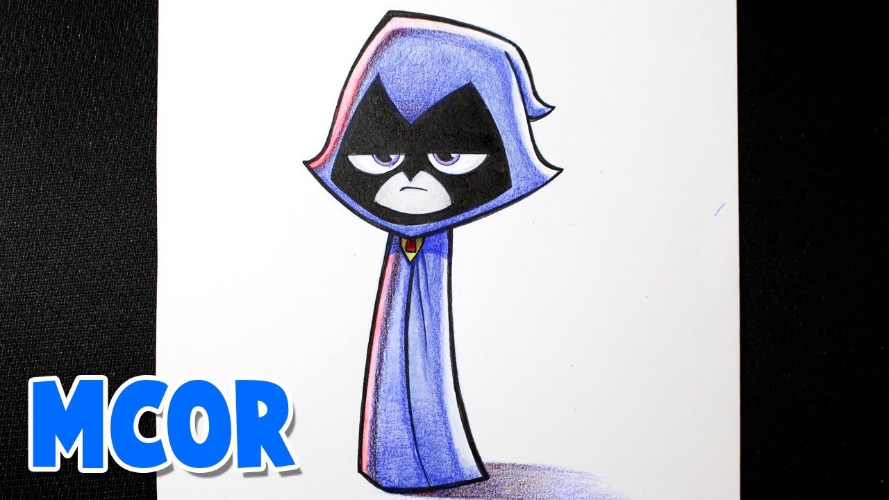 Como Dibujar a Raven - Jovenes Titanes en Accion