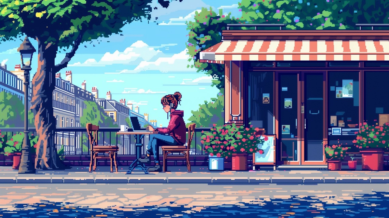 Slow Afternoon. ☕ Cafe Terrace Lofi for Study & Focus