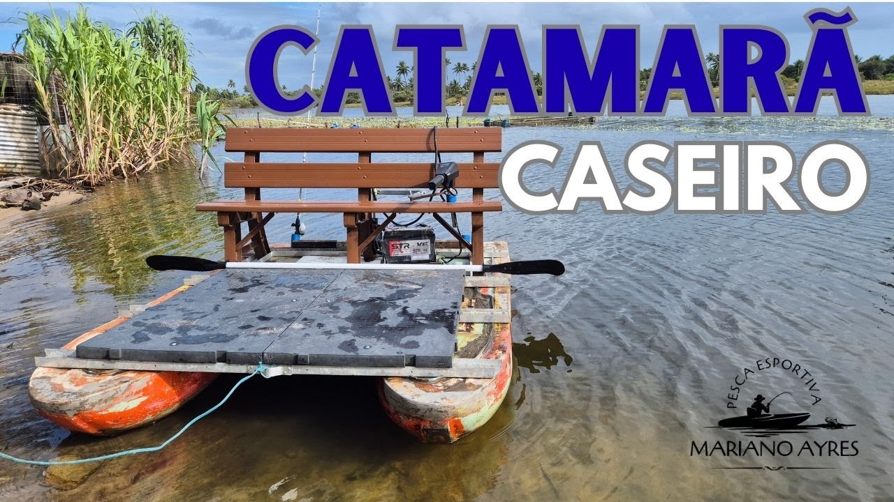 🛠️ Catamarã Caseiro com Materiais Reaproveitados | Estável, Elétrico e Ideal para Pescaria