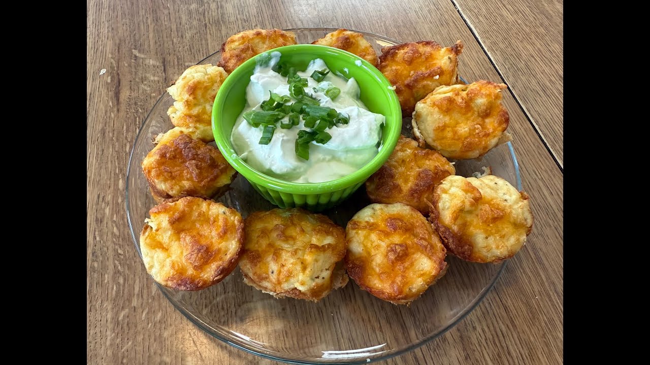 Картофельные шарики с сырным пюре