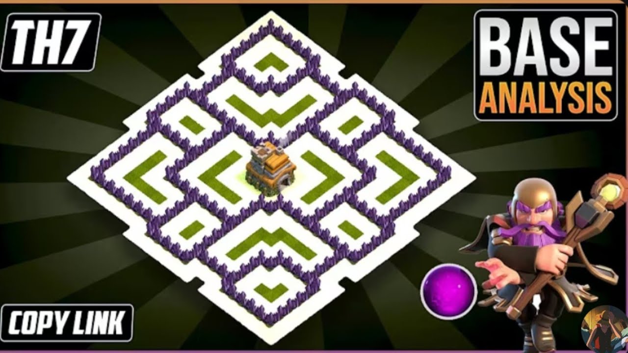 BEST TH7 HYBRID/TROPHY Base 2025!!! | Town Hall 7 (TH7) Hybrid Design- Clash Of Clans COC