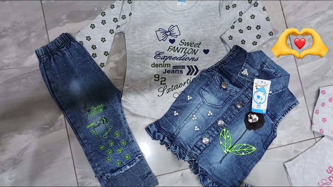 3 piece denim outfit🔥🔥