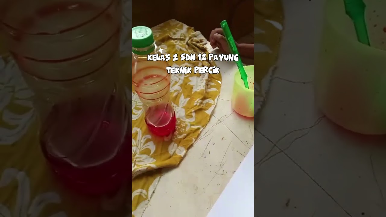 pembelajaran  teknik percik seni rupa kelas 2