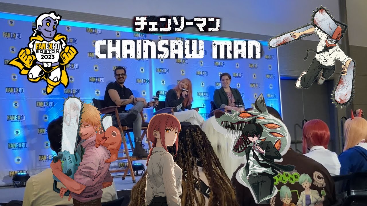 WE MET THE VOICES OF DENJI, MAKIMA & FOX DEVIL!! | Chainsaw Man Cast Full Panel/Q&A - Boston FanExpo