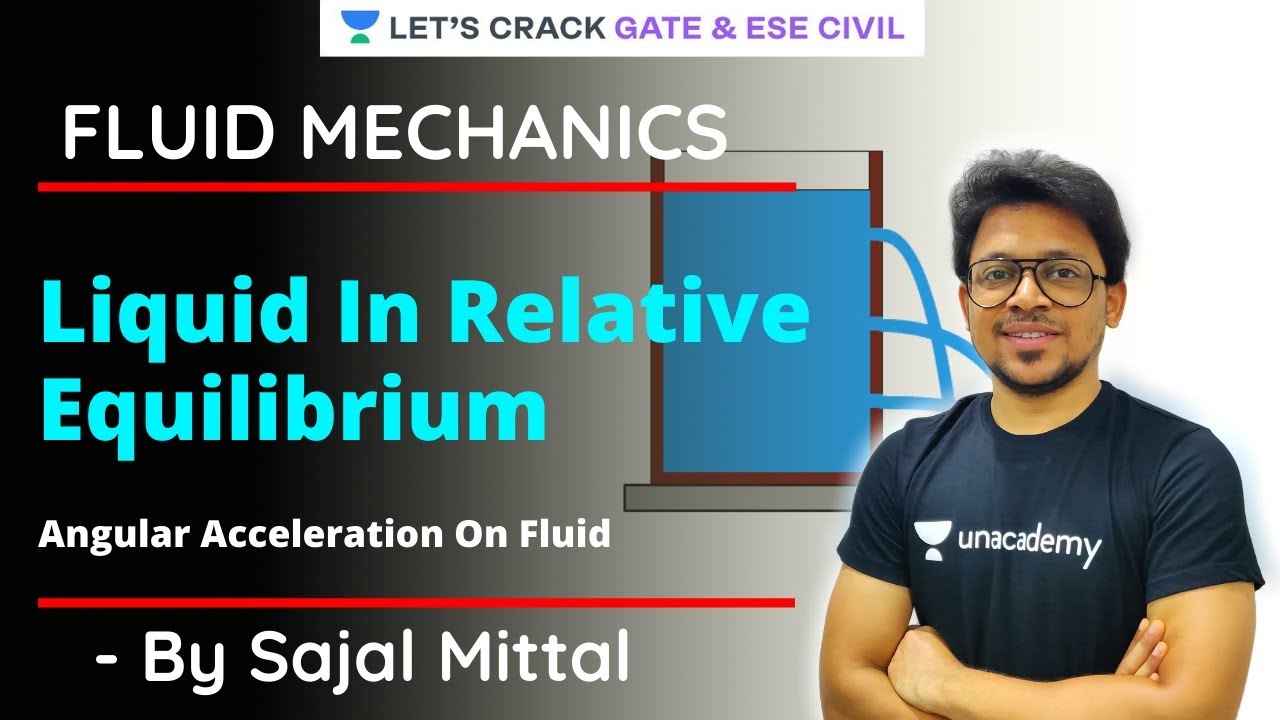 Angular Acceleration On Fluid | Liquid In Relative Equilibrium |Fluid Mechanics| GATE/ESE 2021