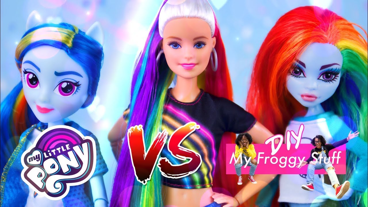 VERSUS: Hasbro My Little Pony Equestria Girls VS DIY Custom Equestria Girls