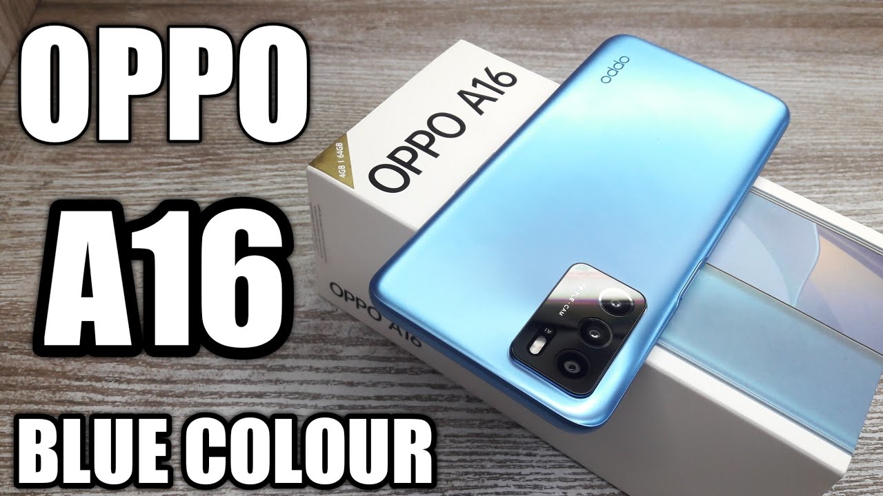 Oppo A16 Blue Colour Unboxing