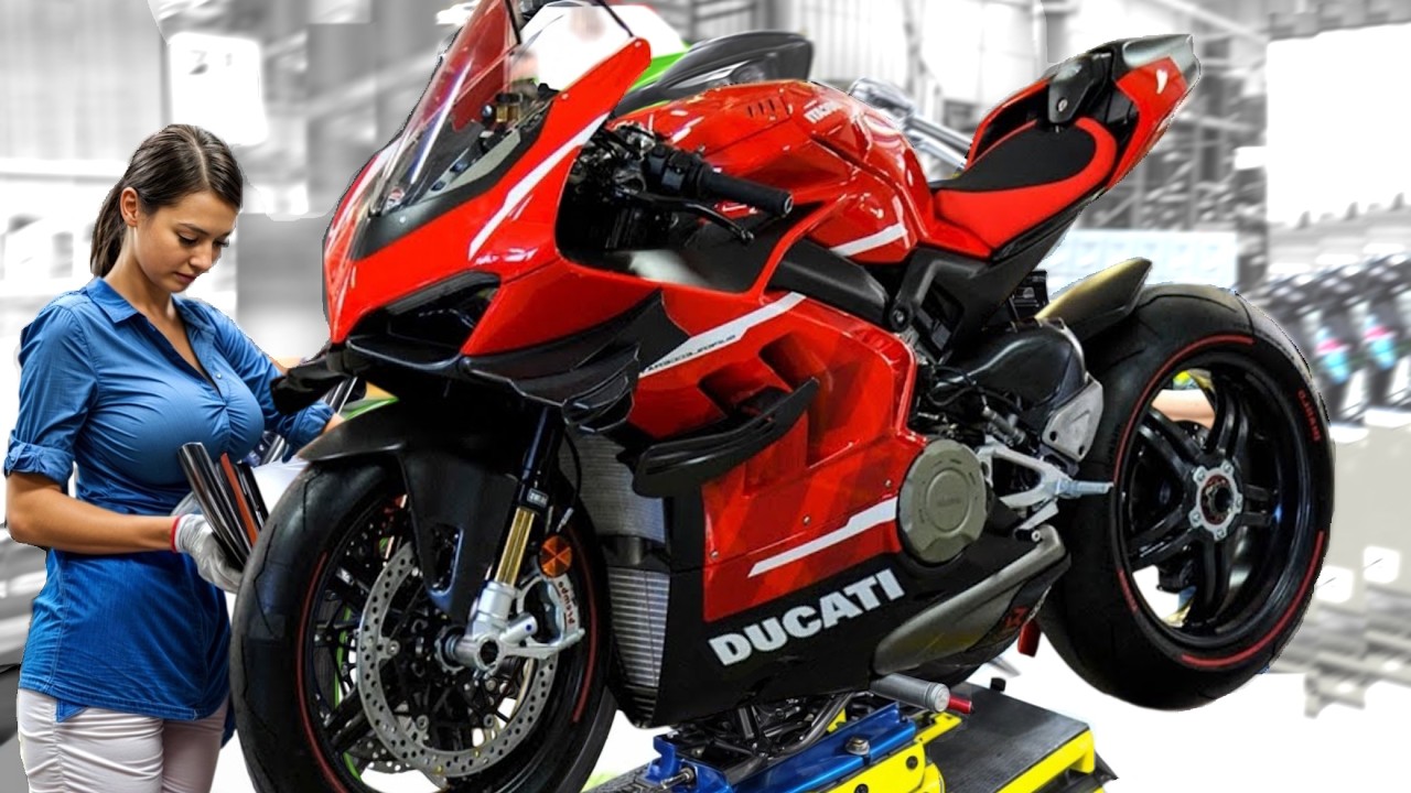 Inside Ducati Factory in Italy🏍️Production line of Record-Breaking Motorcycle