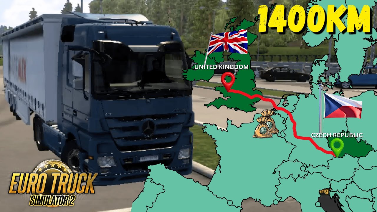 ETS2 Longest Delivery (Prague to Felixstowe) Czech Republic To U.K | Euro Truck Simulator 2