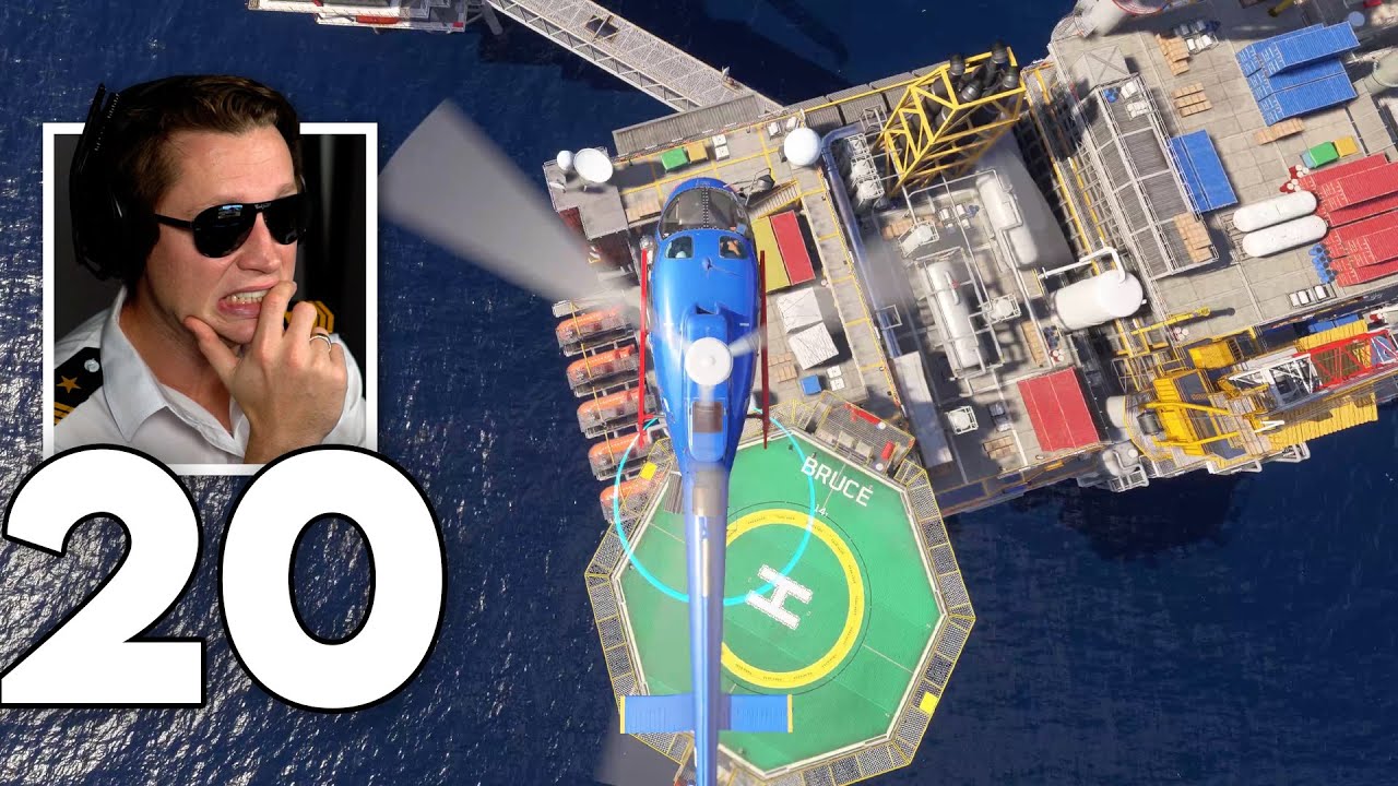 Offshore Oil Rig Helicopter Cargo Transport - MS Flight Simulator 2024 Career Mode - Part 20
