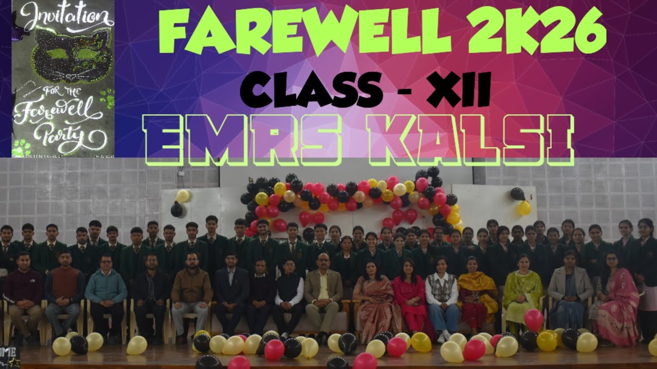 Farewell Class XII-2K26, EMRS Kalsi