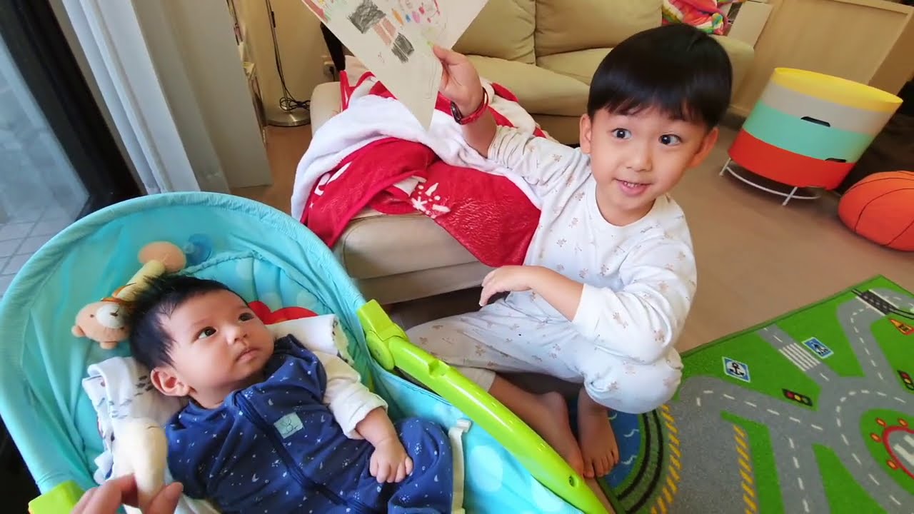 6歲差育兒｜媽媽產假結束回去上班｜2個孩子跟爸爸的一天｜家有嫩嬰日常