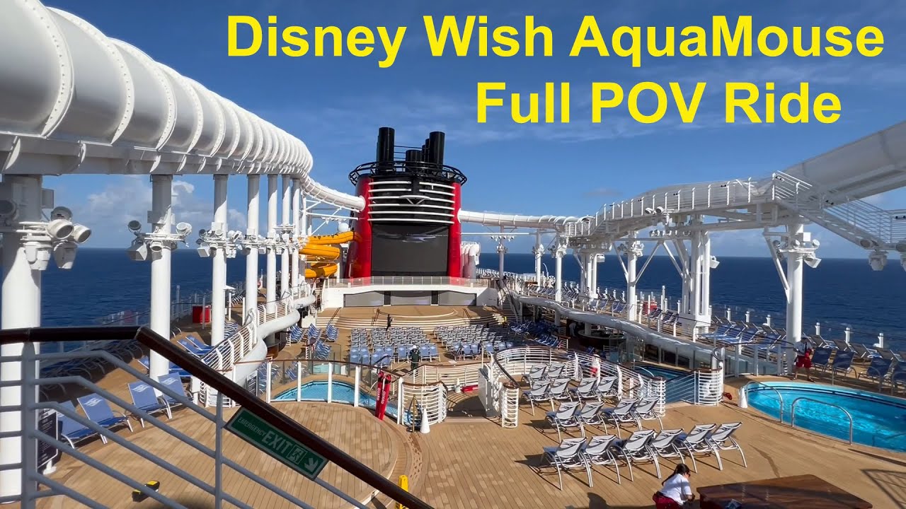 AquaMouse Full POV Ride Experience on the Disney Wish (Swiss Meltdown) - Disney Cruise Line
