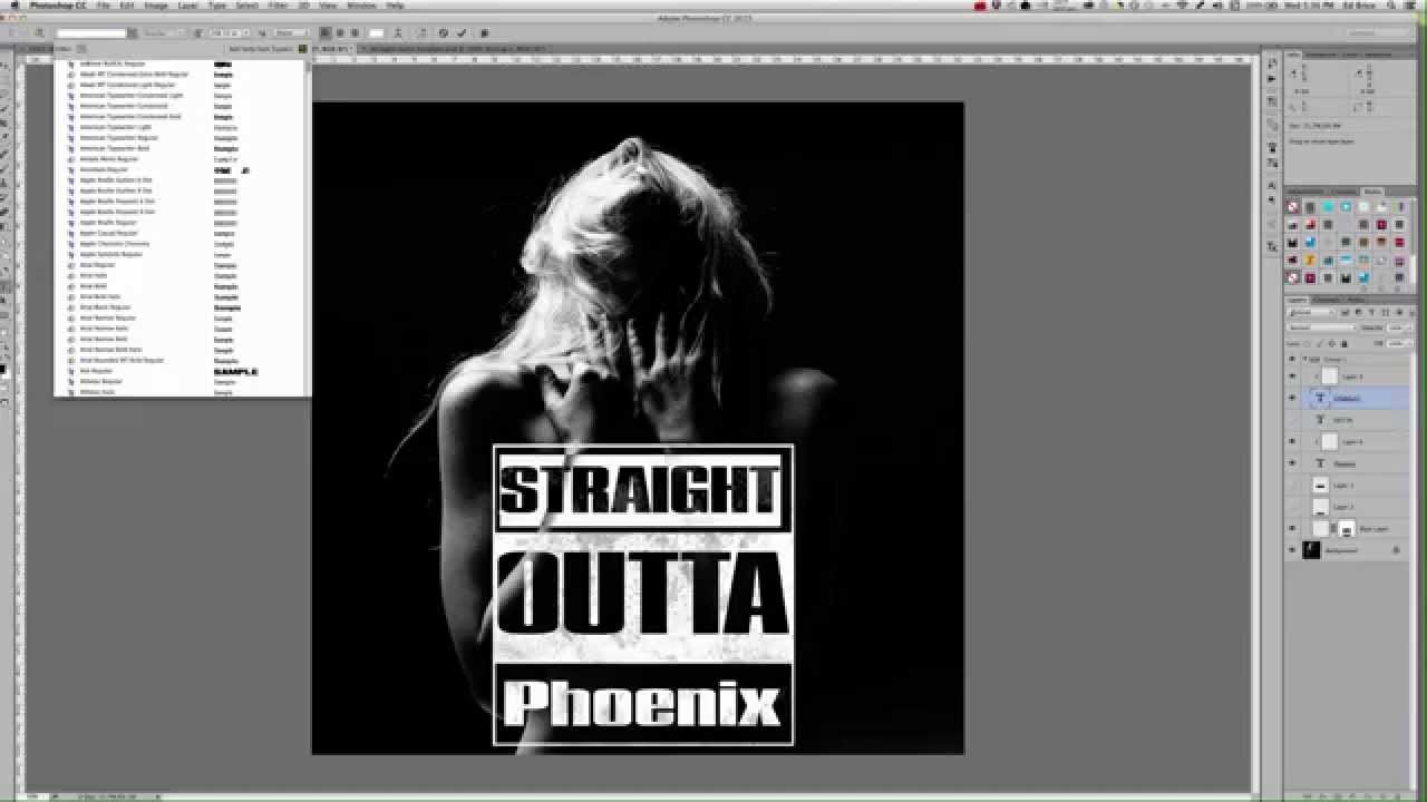 How to Create The Straight Outta Compton Logo Effect in Photoshop