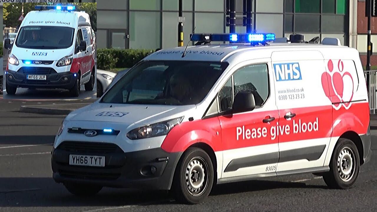 NHS Blood & Organ Transport Vans Responding Urgently With - BULLHORN!