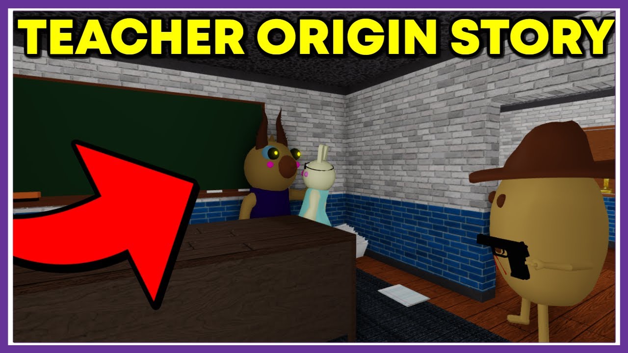ROBLOX PIGGY TEACHER ORIGIN STORY - SAD