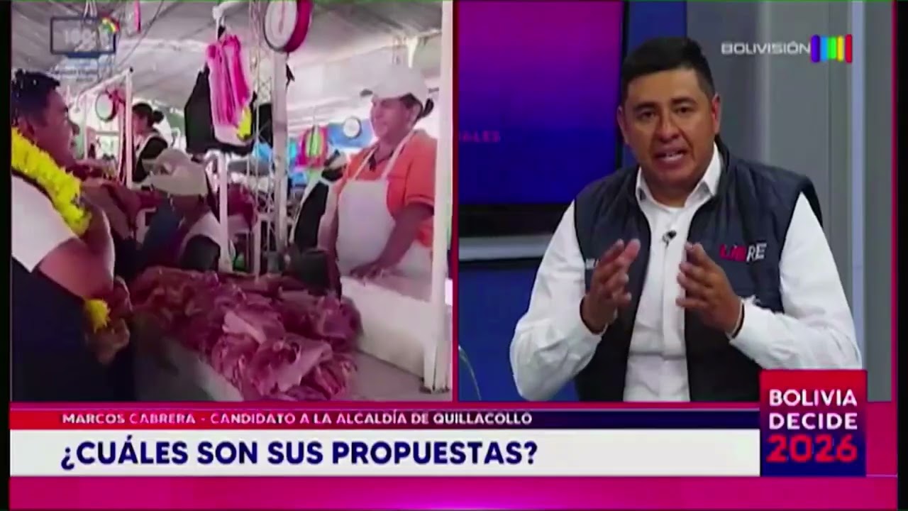 Hoy conoceremos a Marcos Cabrera, candidato a la alcaldía de Quillacollo - Cochabamba.