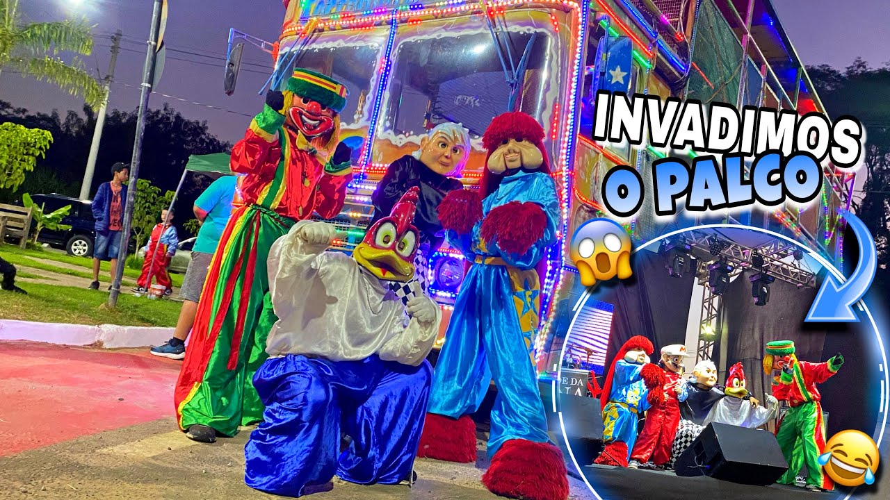 PERSONAGENS DO TRENZINHO TERREMOTO DAN&Ccedil;ANDO JUNTOS EM PASSOS MG + INVADIMOS O PALCO DO SHOW😂✨