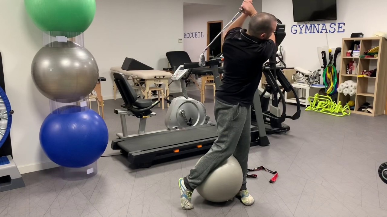 Le swing et le dos. Exercices