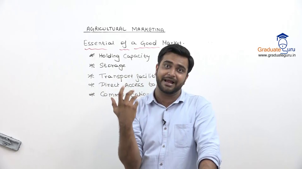 Agricultural Marketing   Lecture 1