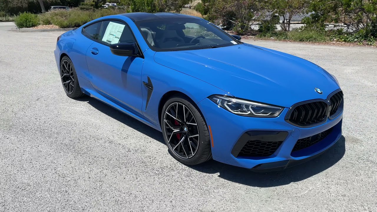 Introducing the 2022 M8 Competition Coupe in Santorini Blue | 4K