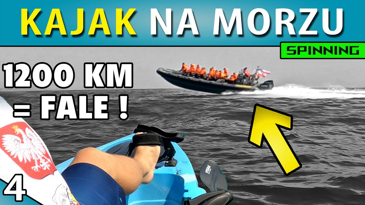 KAJAK WĘDKARSKI ➤ test na PEŁNYM MORZU wśród kutrów...