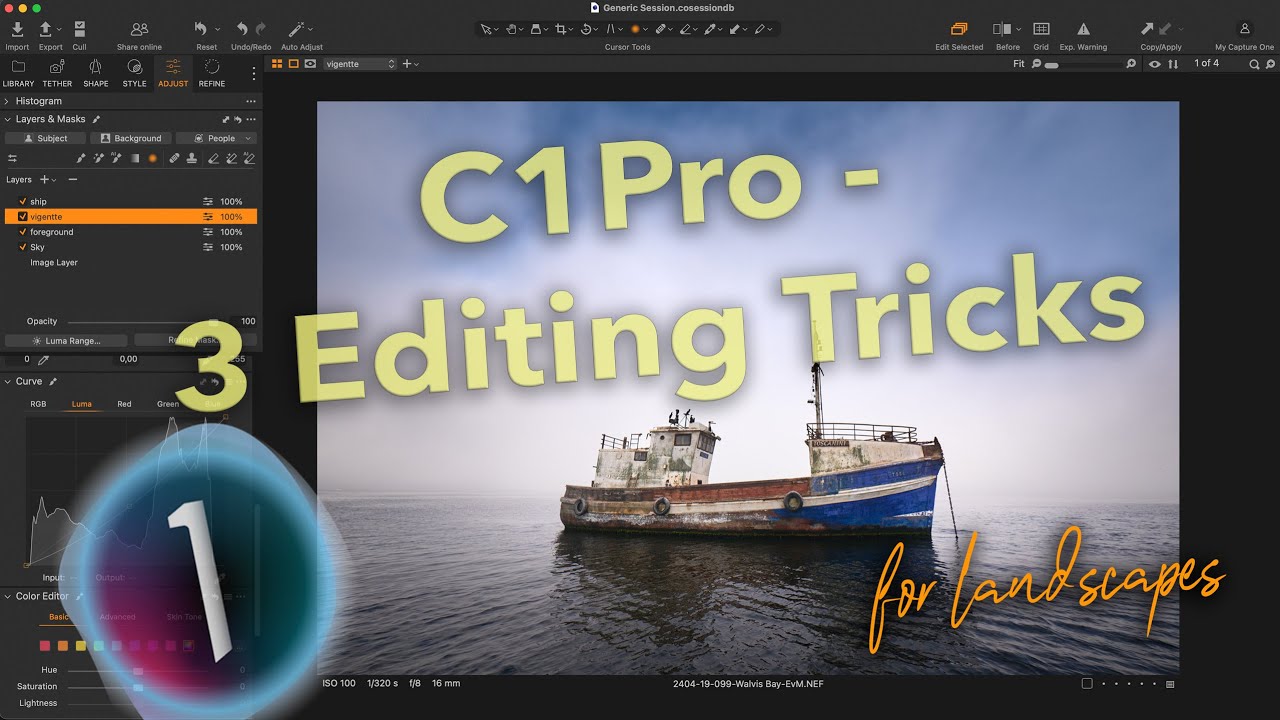 3 Simple Editing Tricks - Capture One tips for landscape images