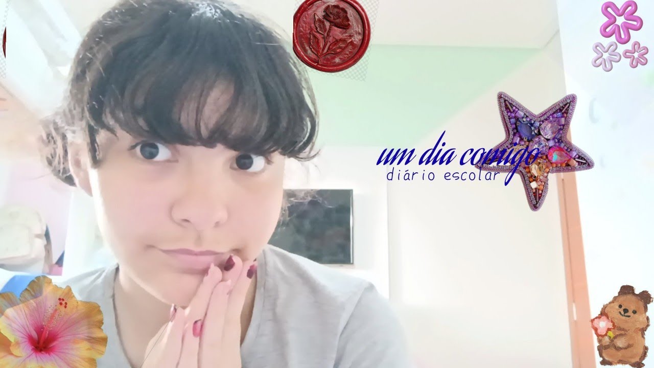 Vlog+ diário escolar+ customização+ ballet+ alongamento 