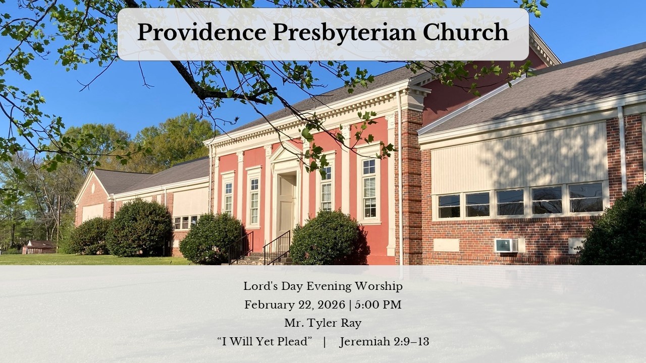 Lord's Day Evening Worship - February 22, 2026