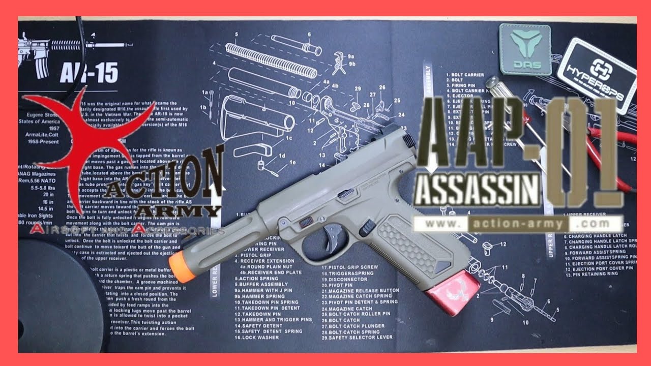ACTION ARMY AAPO1 / 액션아미 가스권총 / 분해방법 / 좌수용셋팅하기