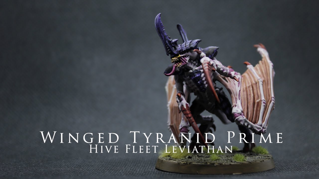 How I Paint The Winged Tyranid Prime From The Leviathan Box Set