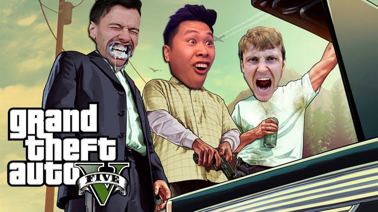 СМЕШНЫЕ МОМЕНТЫ GTA 5!! (КОМАНДА ТРОЛЛИНГА ALBOE)