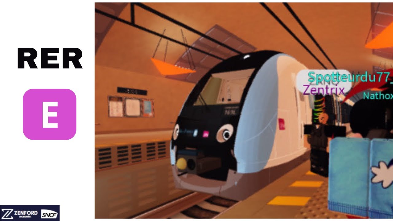Je monte dans un RER E  jeux et Discord en description