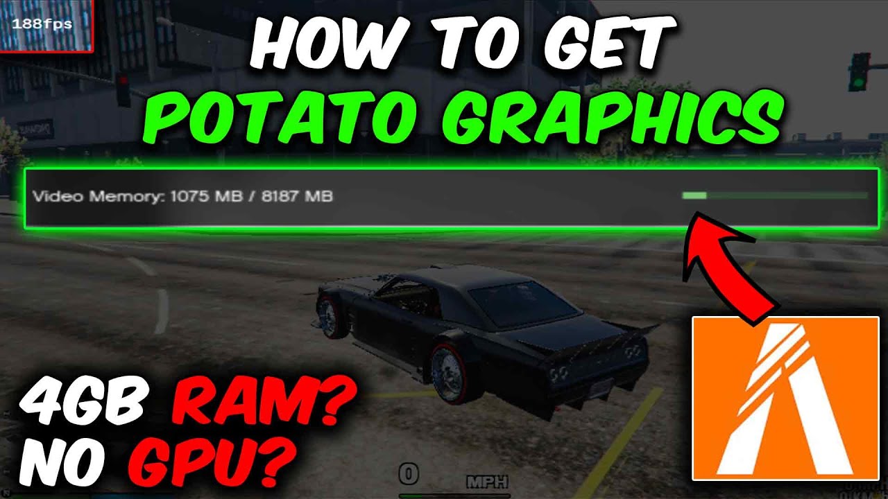 How To Get Potato Graphics in FiveM (GTA 5) 4gb RAM, No GPU, Intell HD Graphics
