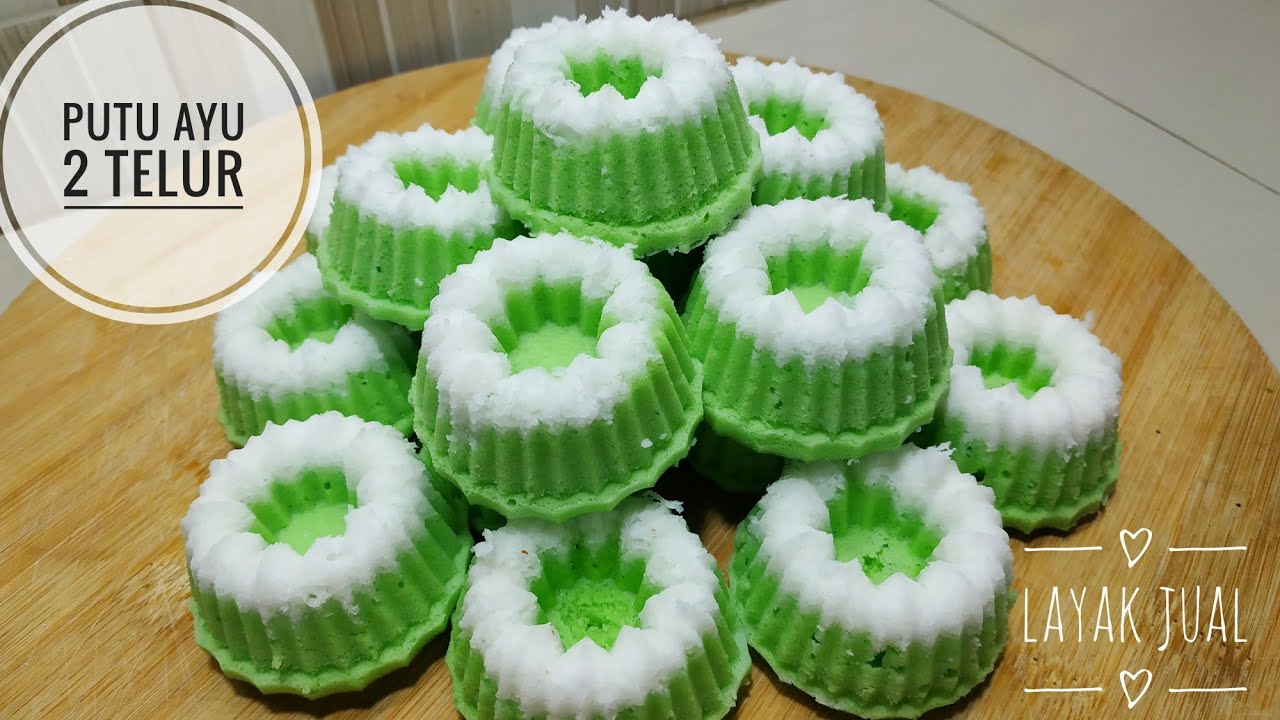 RESEP KUE PUTU AYU EMPUK LEMBUT 2 TELUR AJA #putuayu