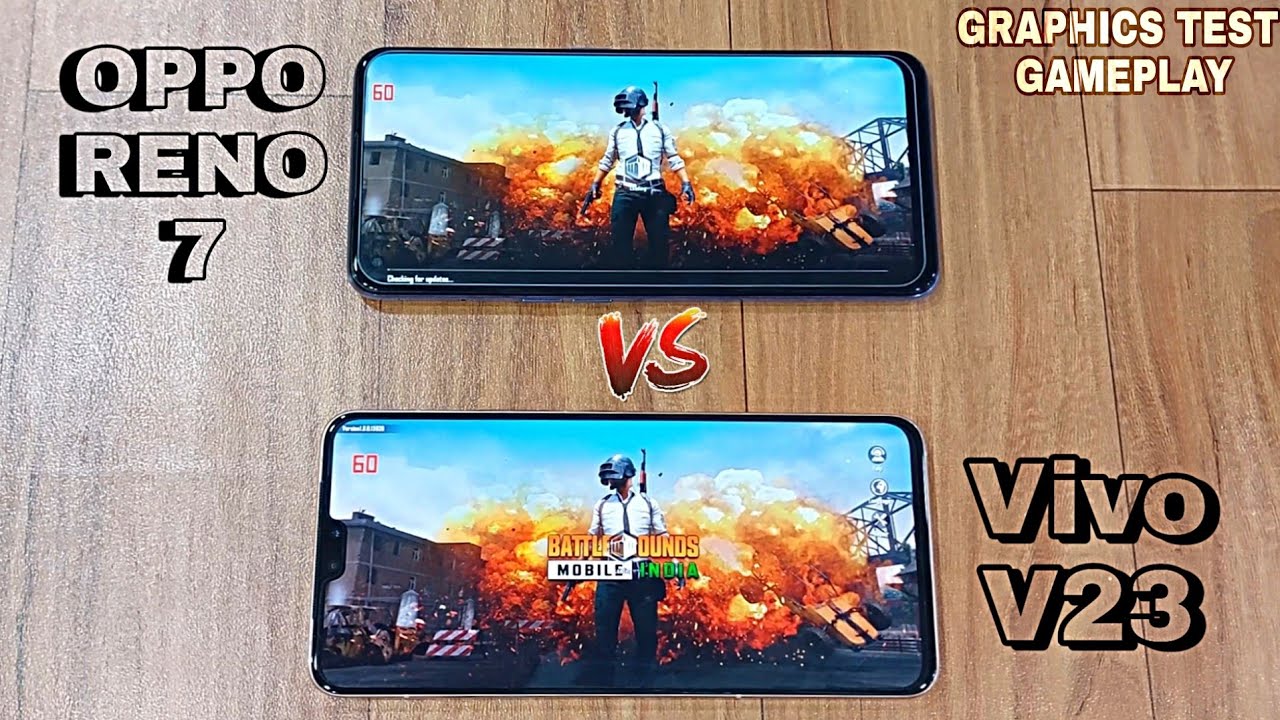 Oppo Reno 7 vs Vivo V23 BGMI Gameplay⚡Graphics Test⚡BGMI (PUBG) Gaming Test🔥🔥