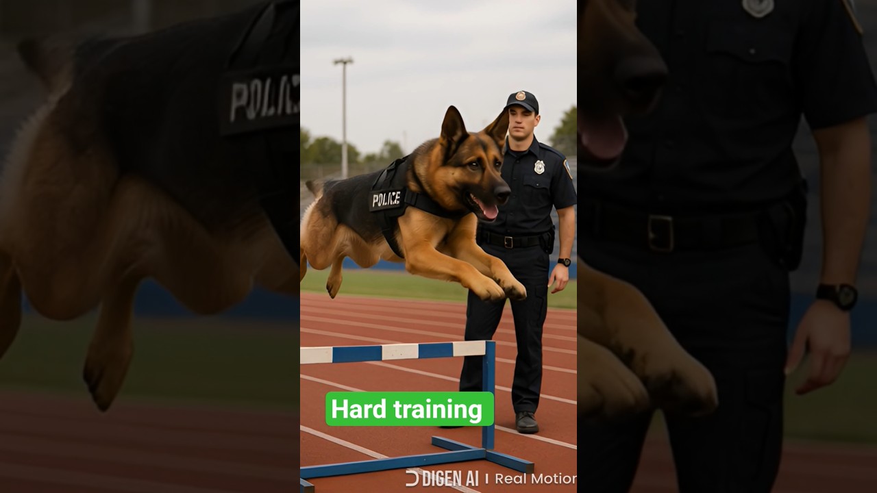 Hard training  #ytshorts #shorts  #policedog  #training  #longjump   #trainer  #smartdog