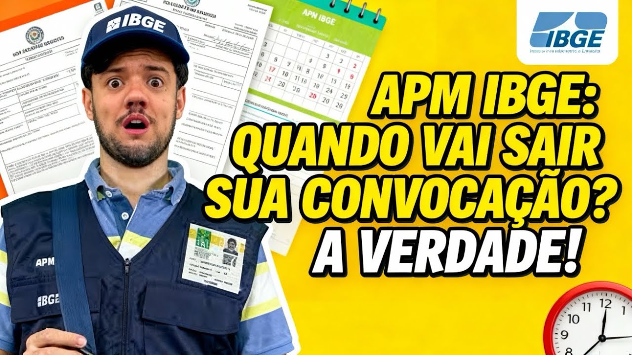 🔥APM IBGE: QUANDO VAI SAIR SUA CONVOCAÇÃO? A VERDADE!