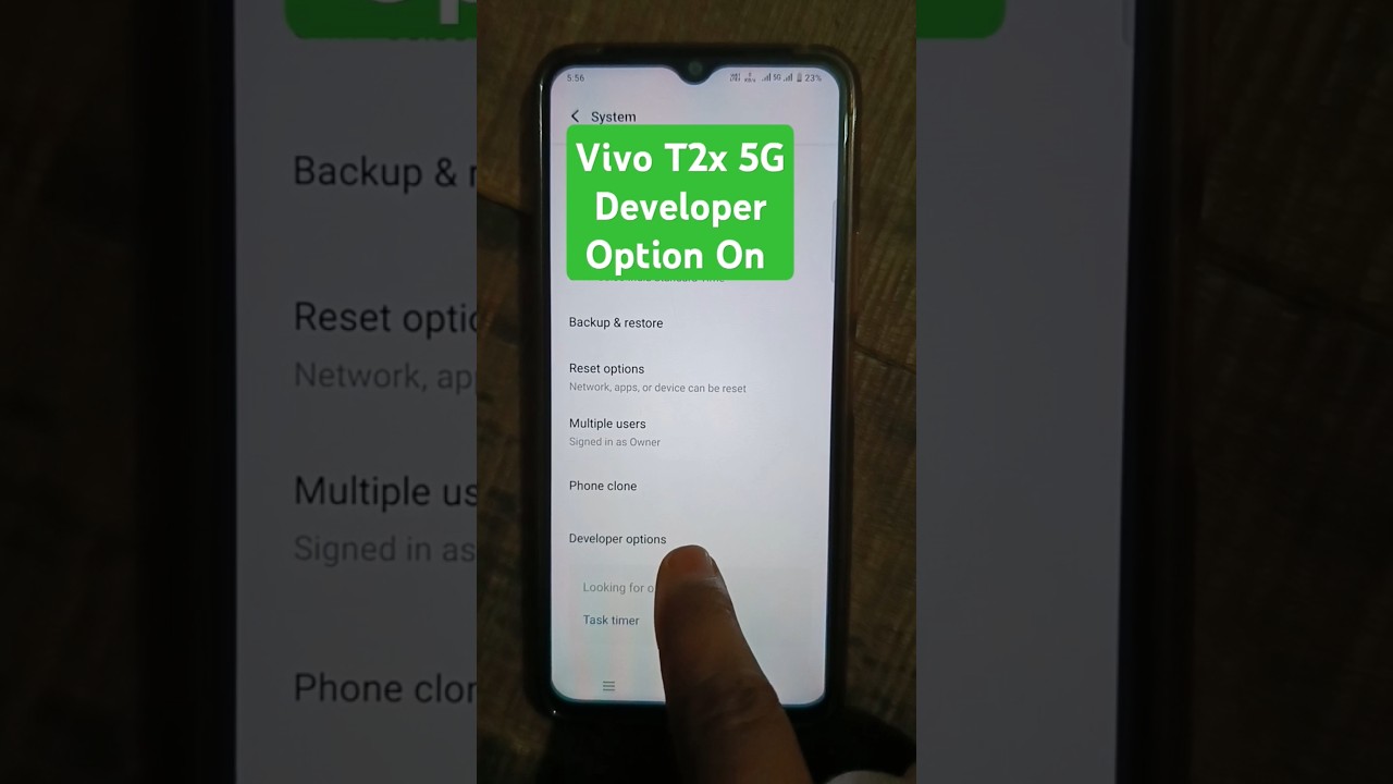 How To Enable Developer Setting On Vivo T2x 5G ! #vivodeveloper