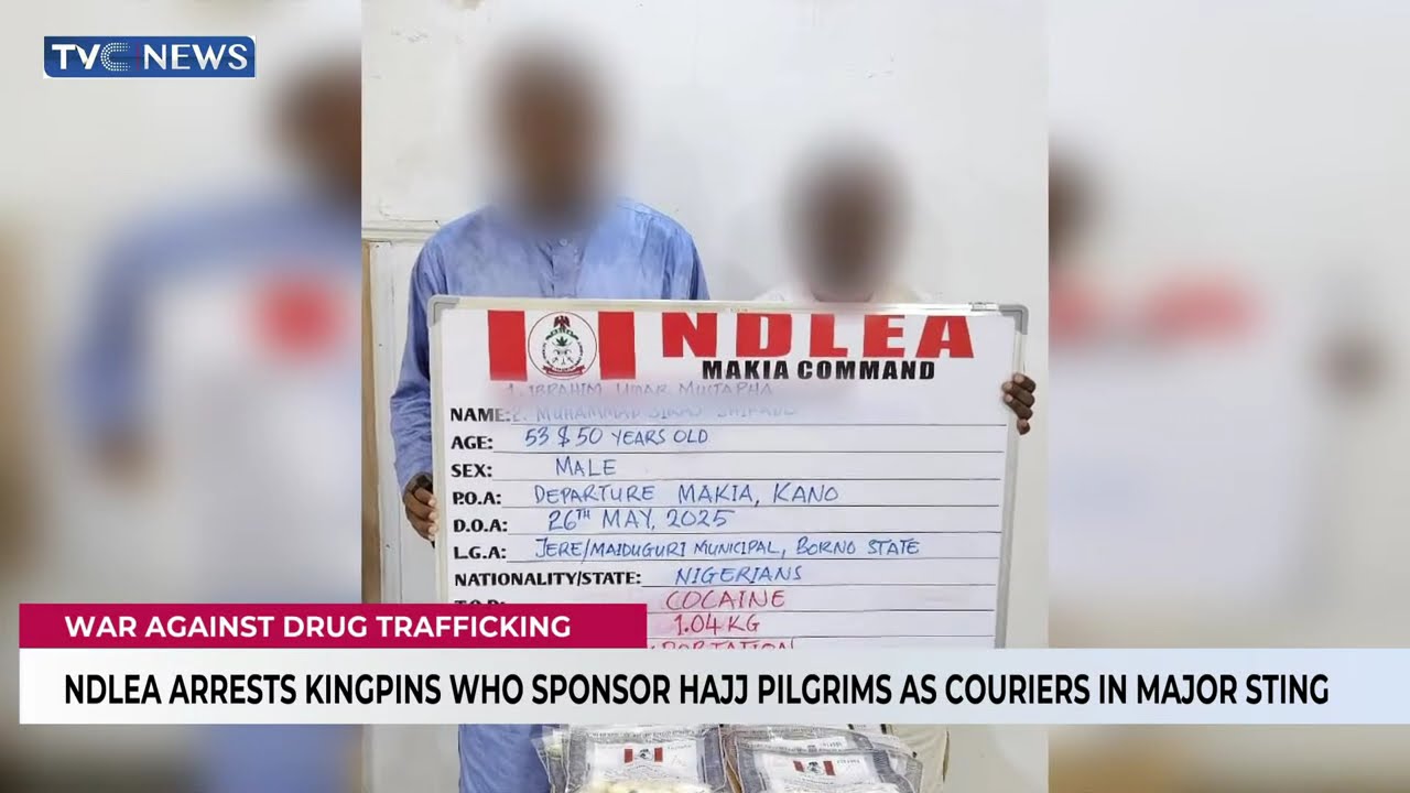 NDLEA Arrests Kingpins Who Sponsor Hajj Pilgrims As Couriers In Major Sting