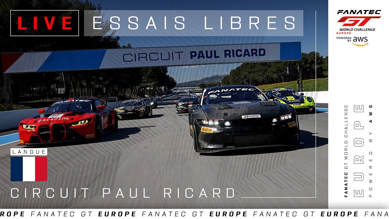 LIVE | Essais libres | Circuit Paul Ricard | 2024 Fanatec GT Europe (Francais)